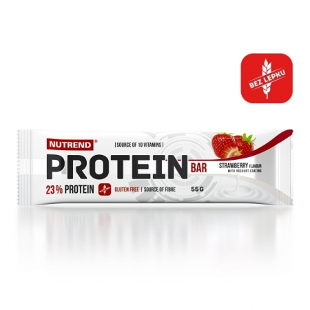tyčinka Nutrend PROTEIN BAR jahoda 55g exp. 08/26