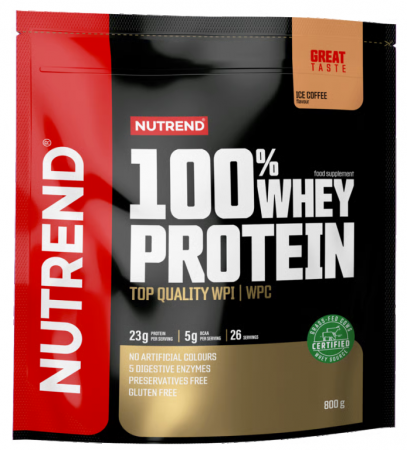 nápoj Nutrend 100% WHEY PROTEIN 800g ledová káva