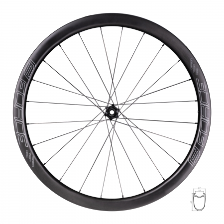 kolo zad.siln. F TEAM SP KARBON DISC CAM.40 plášť.