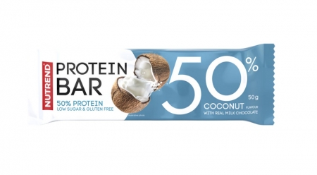 tyčinka Nutrend PROTEIN BAR 50% kokos 50g