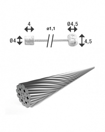 Lanko řadící XLC SH-X18 1,25/2250mm