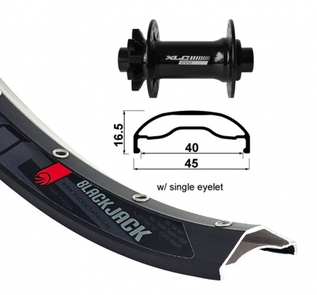 kolo zapletené 27,5“ XLC Rodi Ready 584-40 přední 32 děr Niro