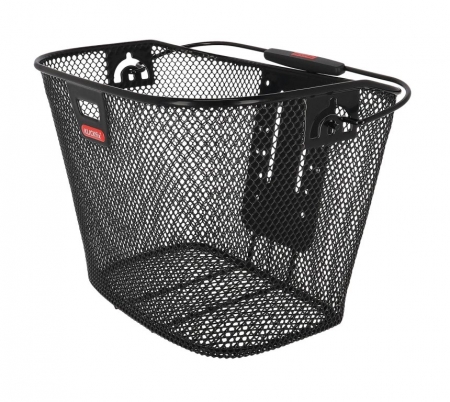 koš KlickFix přední s uni-klipem na světlo černý