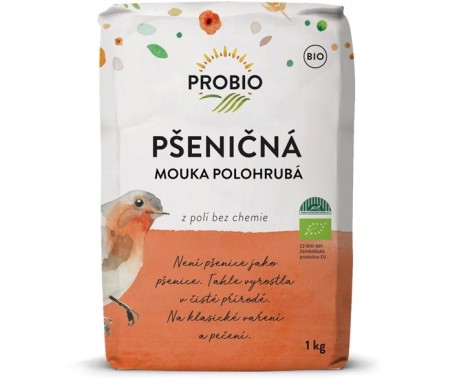 mouka pšeničná polohrubá PROBIO 1kg