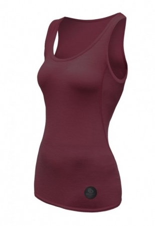 tílko dámské SENSOR MERINO AIR vínové NEW