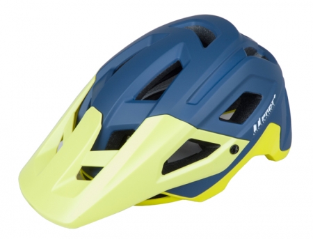 Přilba PRO-T Plus Leon In mold tmavě modrá-žlutá matná