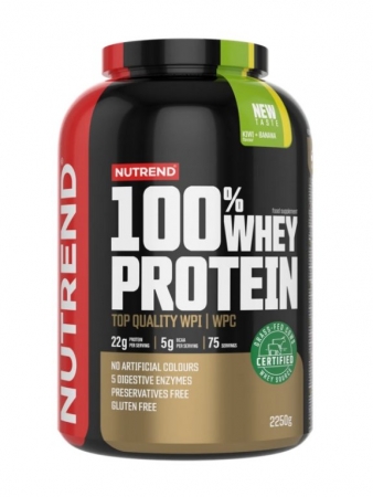 nápoj Nutrend 100% WHEY PROTEIN 2250g kiwi+banán