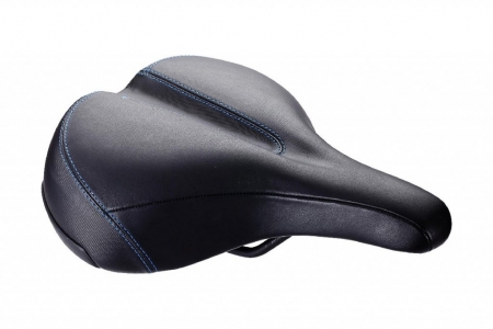 sedlo BBB MTB ComfortPlus relaxed kožené černé