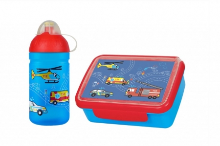 set R&B box a lahev Záchranáři 500ml