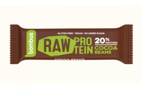 tyčinka Bombus Raw Protein 20% 50g kakaové boby