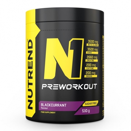 nápoj Nutrend N1 PRE-WORKOUT 510g černý rybíz