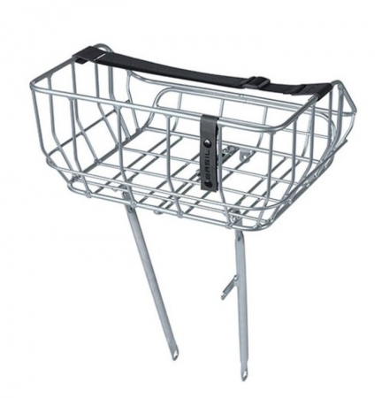 nosič BASIL Portland Basket na řídítka chrom