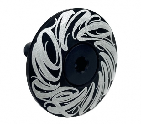 víčko hlavového složení ShamanRacing 1 1/8 OREMNTS černé