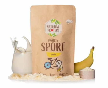 nápoj NaturalProtein protein SPORT 350g banán