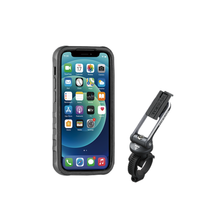 obal na mobil TOPEAK RIDECASE pro iPhone 12 Mini černá/šedá
