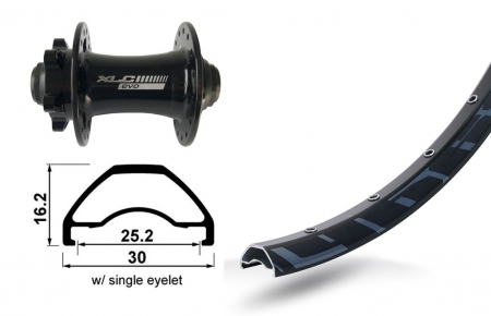 kolo zapletené 29“ XLC Rodi Ready 622-25 přední 32 děr Niro