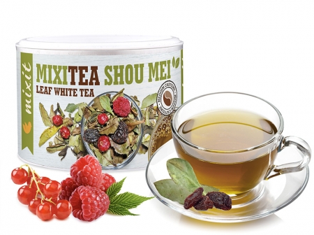 čaj "Bílý čaj Showman Malina" Mixitea 40g sypaný