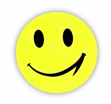 samolepka reflexní smajlík velký žlutý