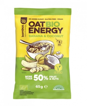 kaše ovesná Bombus Bio 65g banán+kokos