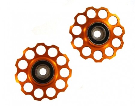 kladky přehazovačky ShamanRacing 11z. oranžové