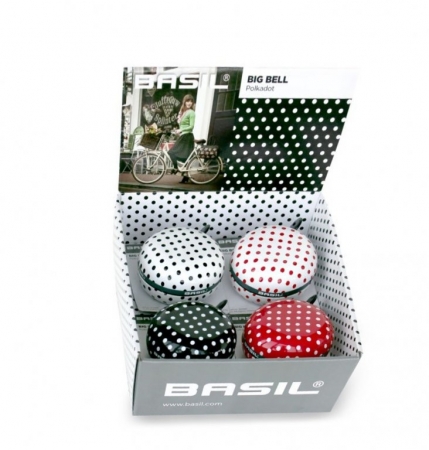 zvonek BASIL BIG BELL Polkadot box mix 4 kusy