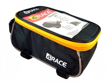 brašna 4RACE přední na mobil XL 5,5" černo-oranžová