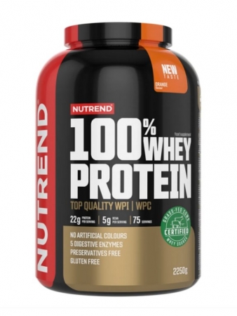 nápoj Nutrend 100% WHEY PROTEIN 2250g pomeranč