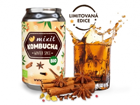 nápoj Mixit BIO kombucha winter spice 300ml