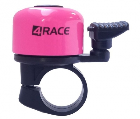zvonek 4RACE mini růžový na kartě