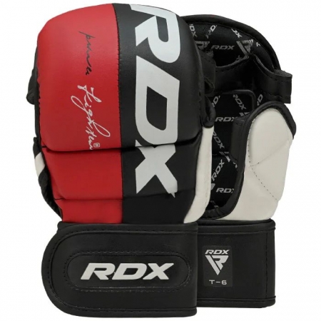 sparring rukavice RDX T6 MMA červené