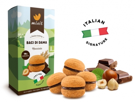 sušenky Mixit Italian Bakery Cookie Baci di Dama Nocciola 170g