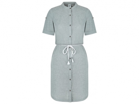 šaty dámské LOAP NURY zelené žíhané