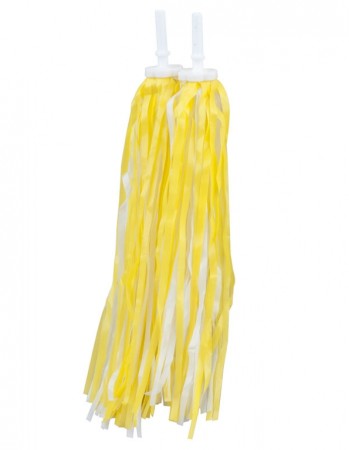 Třásně PRO-T do řídítek bílo-žlutá