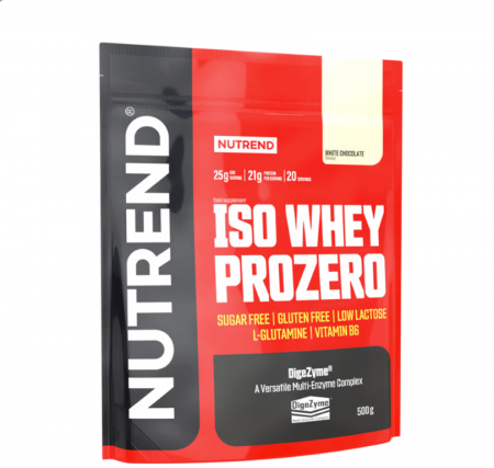 nápoj Nutrend ISO WHEY PROZERO 500g bílá čokoláda