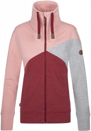 mikina dámská LOAP EBARA červená/růžová/šedá