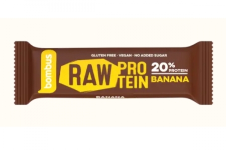tyčinka Bombus Raw Protein 20% 50g banán