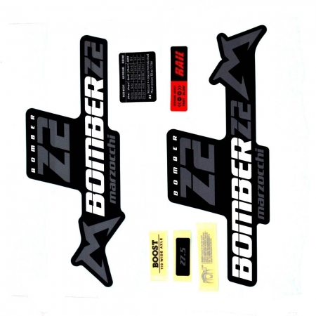 NÁLEPKY MARZOCCHI NA VIDLICI BOMBER Z2 SADA