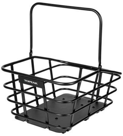 koš TOPEAK drátěný na nosič URBAN BASKET DX 22L aluminium černý