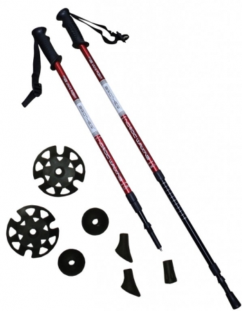 hole trekingové červené s příslušenstvím