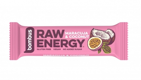 tyčinka Bombus Raw Energy 50g maracuja+kokos