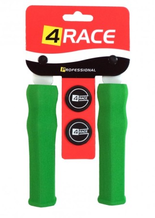 gripy 4RACE tvrzené pěnové NBR127mm zelené