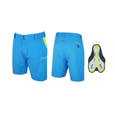 kraťasy F BLADE MTB s odnímatelnou vložkou,modré, vel L