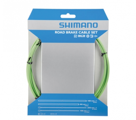 bowdeny+lanka Shimano set 1.6 x 1000/2050mm, 800/1400mm zelený