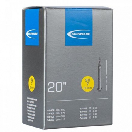 duše SCHWALBE SV7 20"x1.50-2.40 (40/62-406) SV/60mm