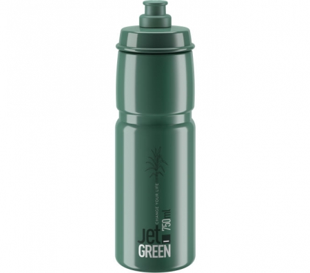lahev ELITE Jet Green zelená/bílé logo 750 ml