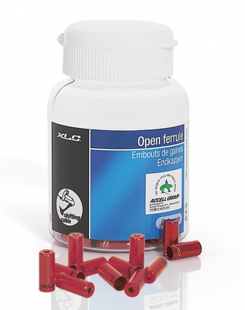 Koncovka brzdové hadičky XLC vnitřní 5mm červená 10ks