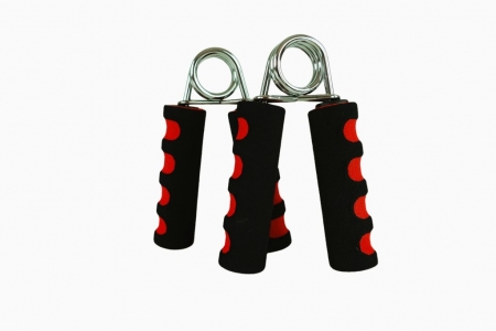 posilovač prstů pěnový Acra s pružinou černo/červený