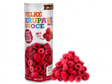 křupavé ovoce - malina Mixit 140g