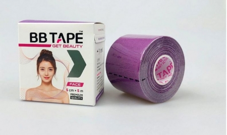 tape BB na obličej fialový