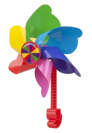 Větrník dětský PRO-T na řídítka duhová